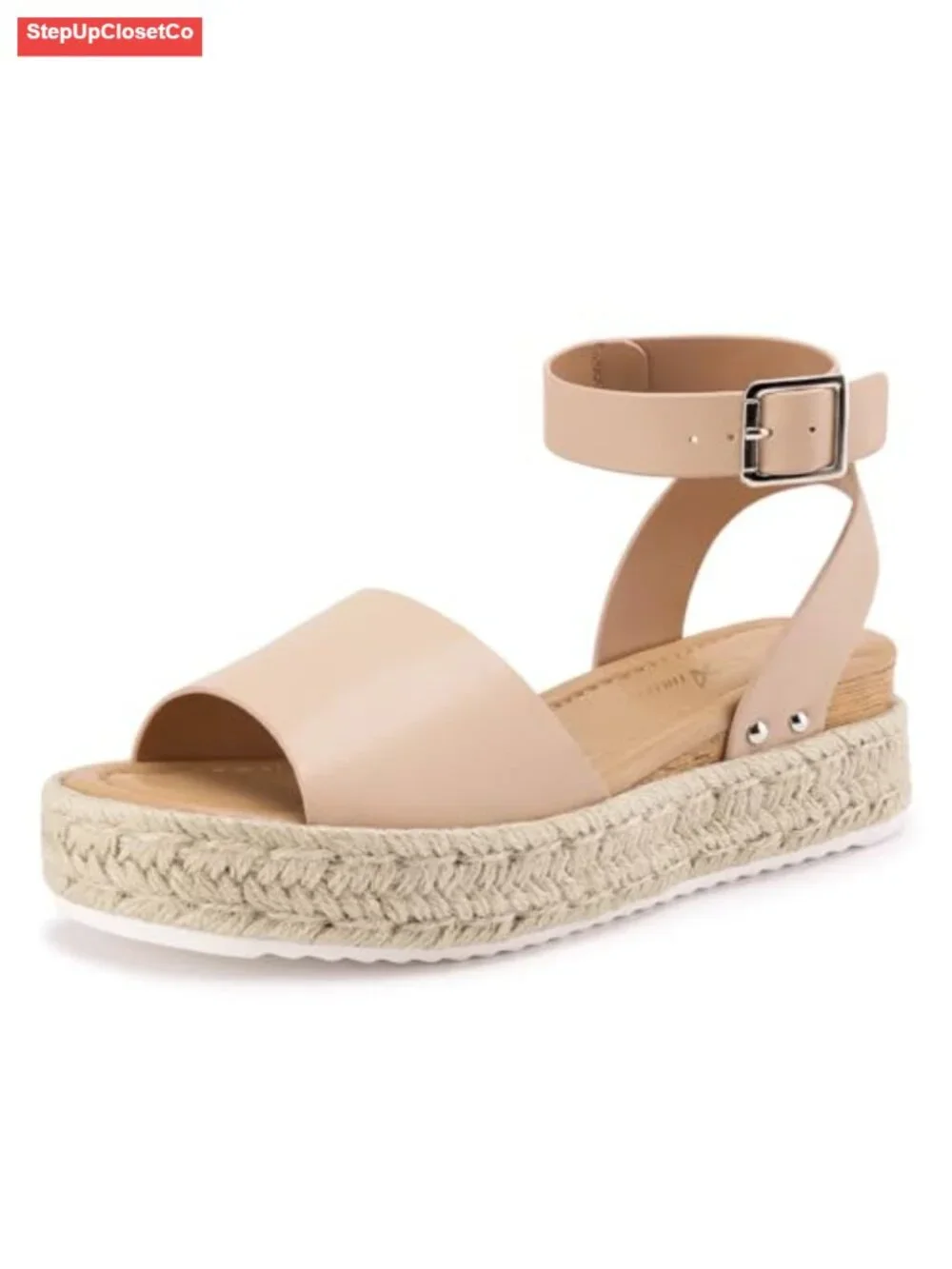 Women's Platform Espadrille Wedge Sandals Comfortable Open Toe Ankle Strap